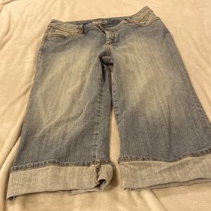 Cropped jeans by Chico Designs.  EUC.  Size 2 (M).  Only worn once.